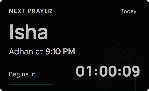 Prayer Times demonstration